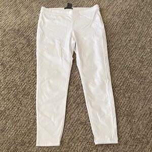 Zac & Rachel White Slim Ponte Ankle Pants
